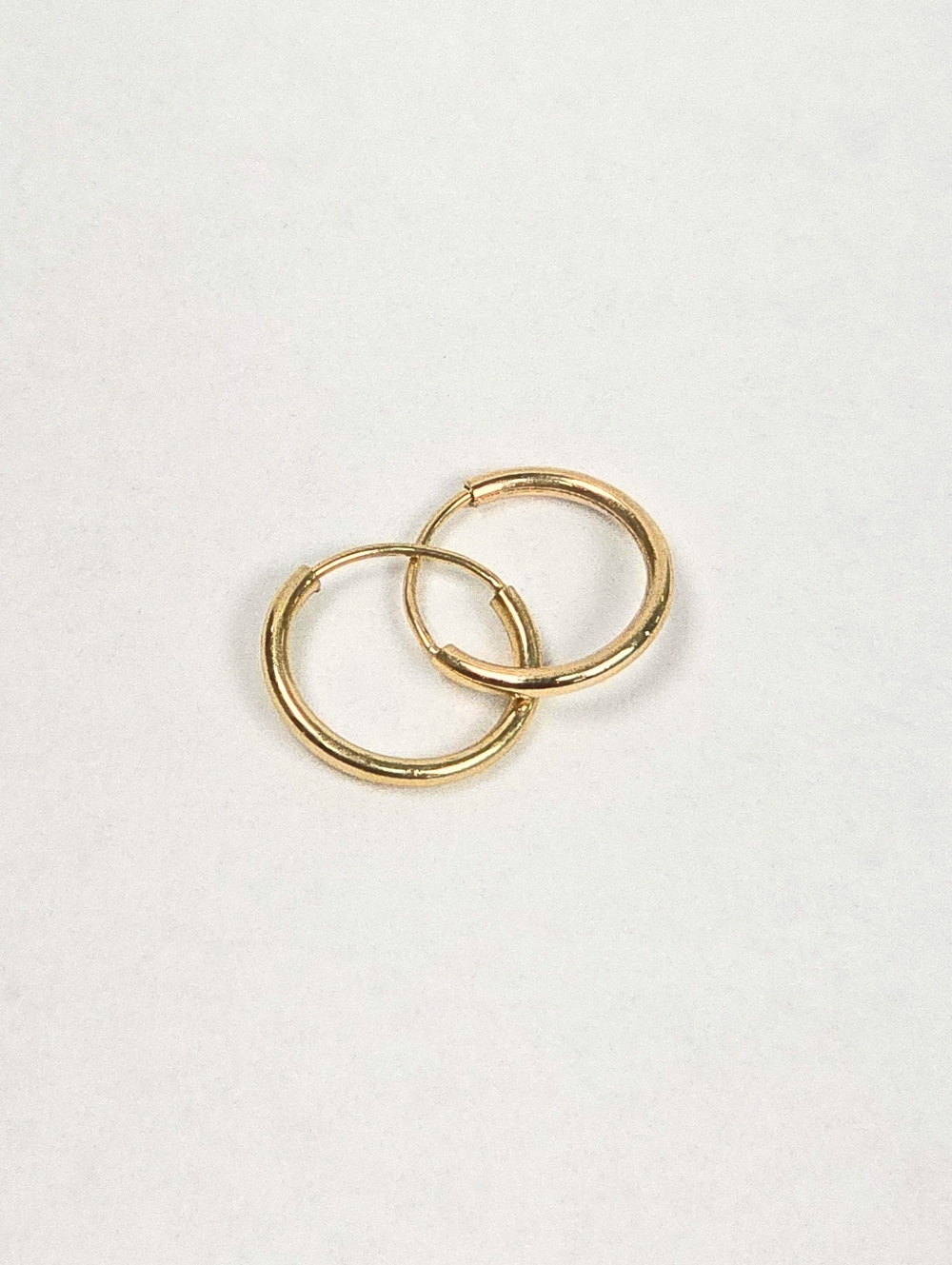 Mini Hoop Earrings - 9mm - Unisex Kids 10K Mexican Gold